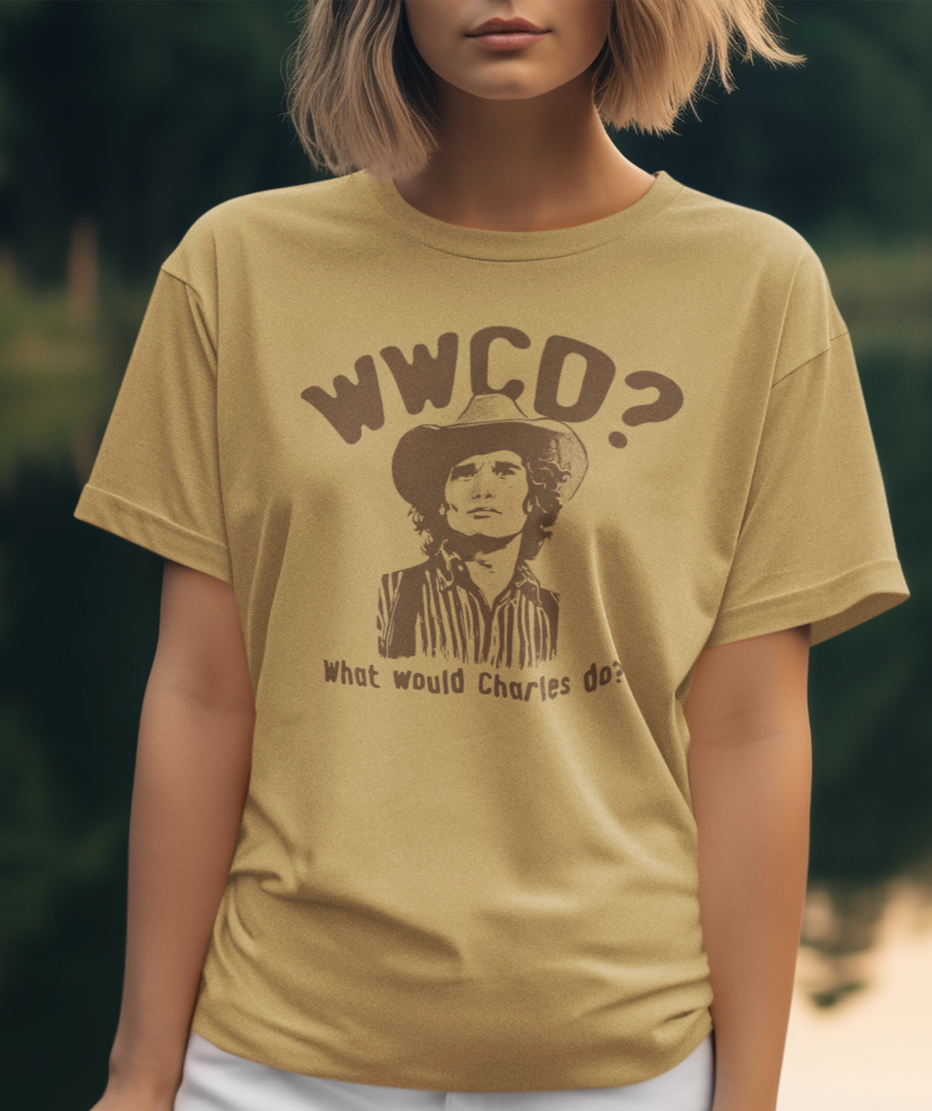 WWCO? What Would Charles Do? Little House on The Prairie Retro Unisex Graphic Tee