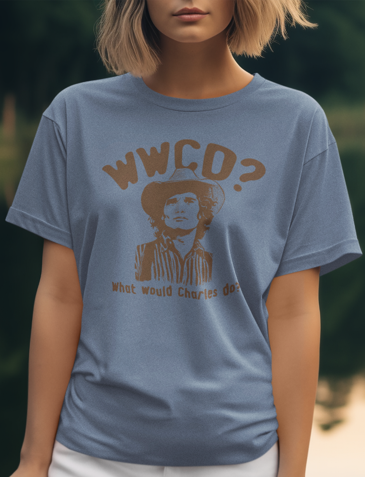 WWCO? What Would Charles Do? Little House on The Prairie Retro Unisex Graphic Tee