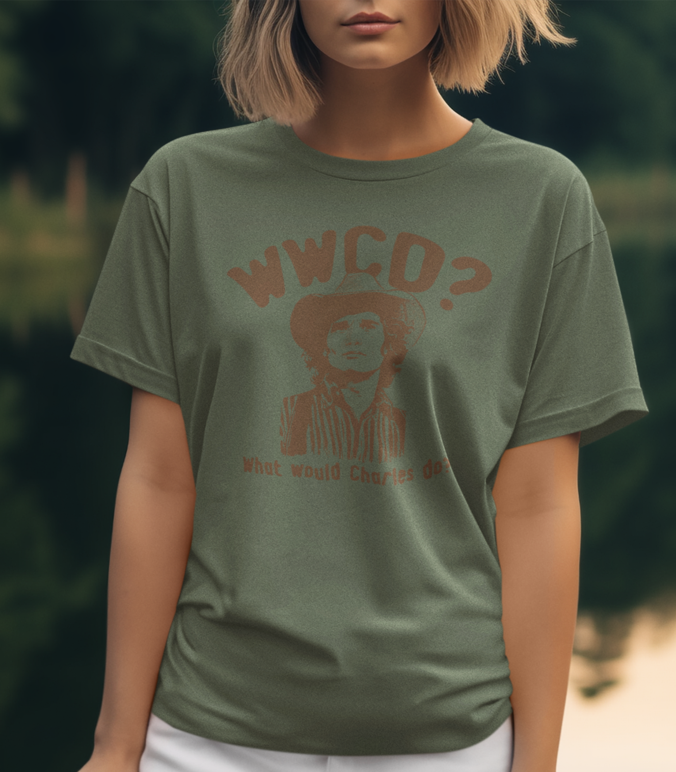 WWCO? What Would Charles Do? Little House on The Prairie Retro Unisex Graphic Tee