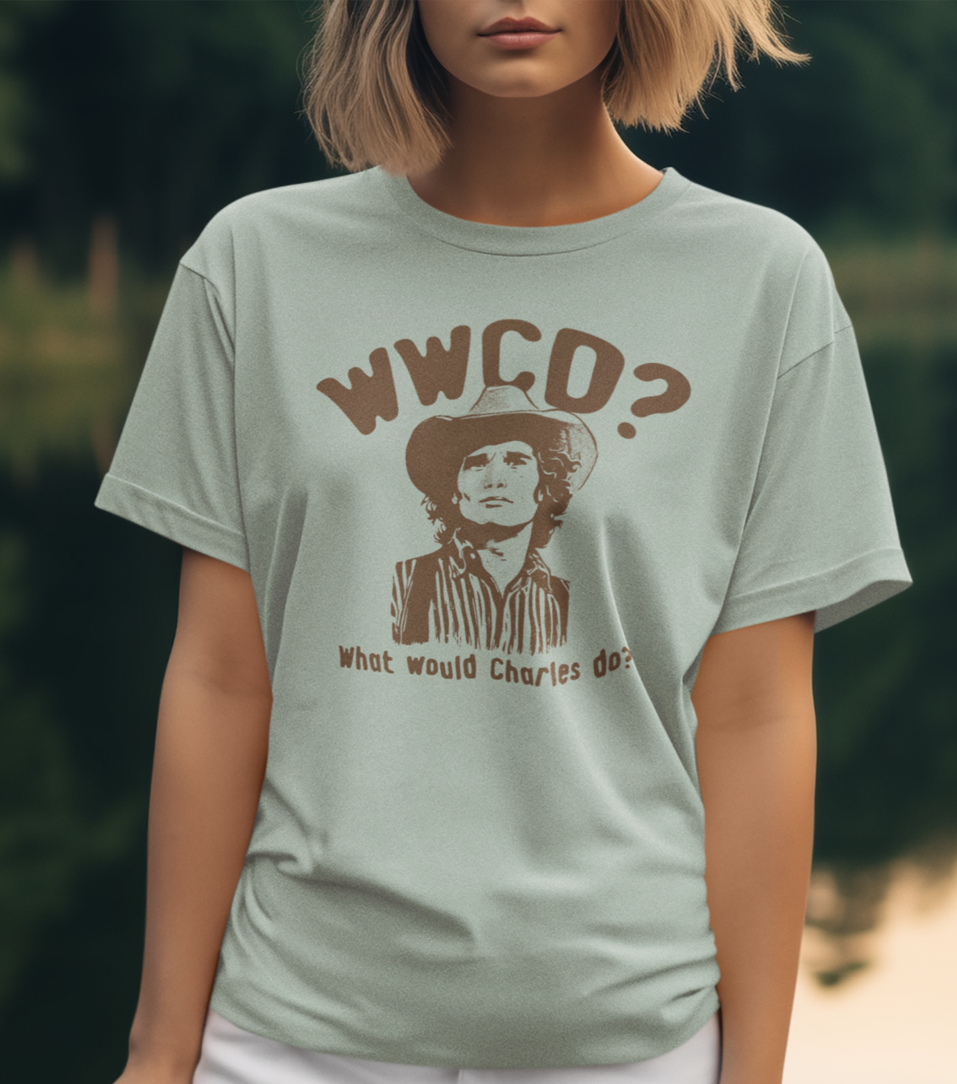 WWCO? What Would Charles Do? Little House on The Prairie Retro Unisex Graphic Tee