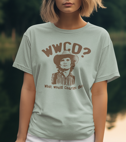 WWCO? What Would Charles Do? Little House on The Prairie Retro Unisex Graphic Tee