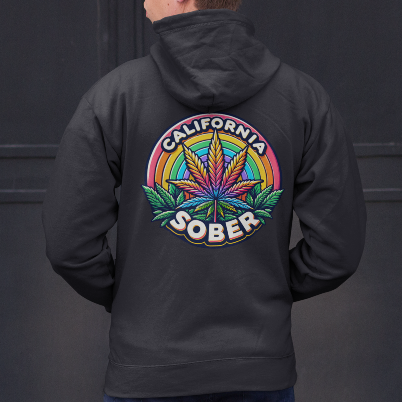 california sober zip hoodie