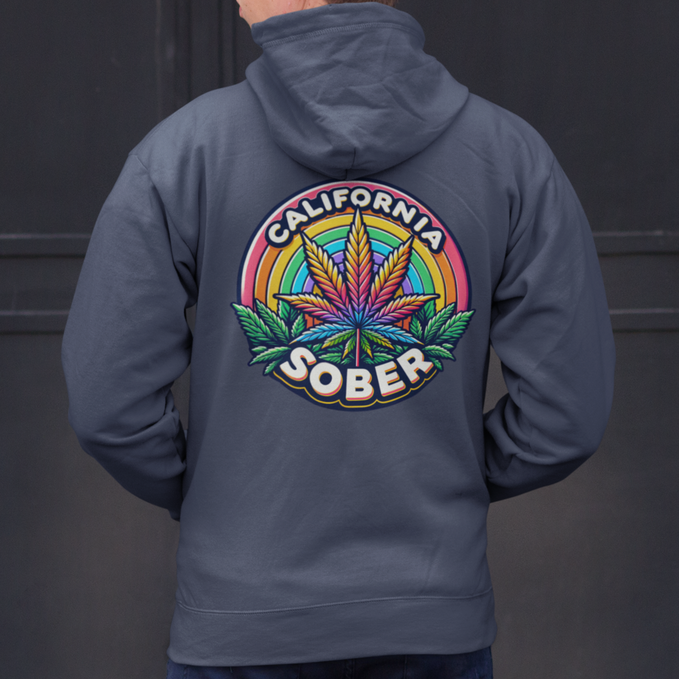 california sober zip hoodie