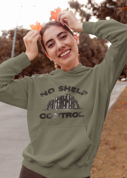 Book Lover Hoodie, No Shelf Control Unisex Sweatshirt