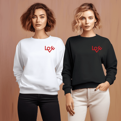 Love Heart Unisex Heavy Blend™ Crewneck Sweatshirt