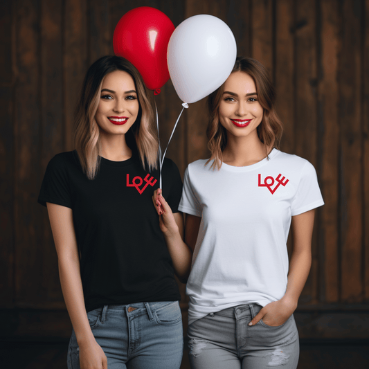 70's Inspired Design Love Heart Women's Favorite Tee