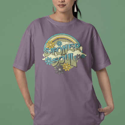 Oversized Stoner Soul: Comfort Colors 1717 Unisex Garment-Dyed T-shirt