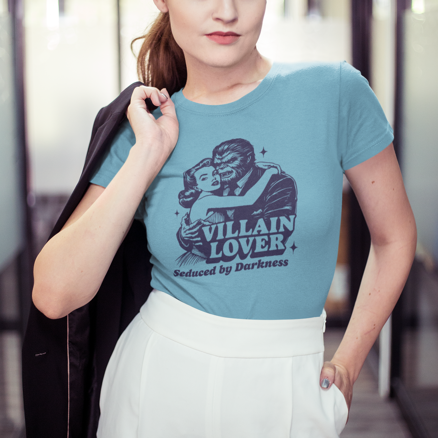 Villain Lover T-Shirt | Seduced by Darkness Womens Cut Tee Bella Canvas 6004