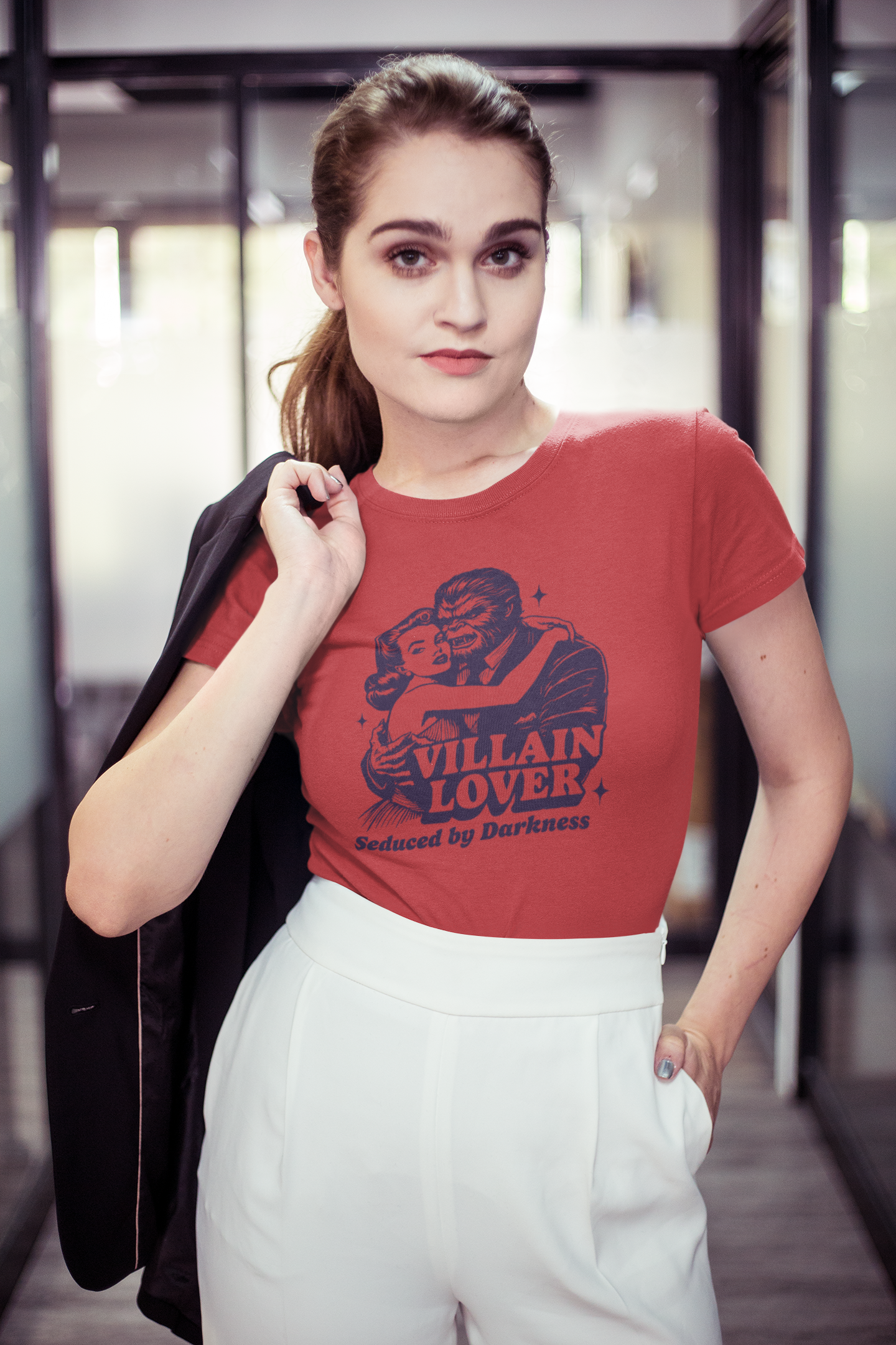 Villain Lover T-Shirt | Seduced by Darkness Womens Cut Tee Bella Canvas 6004