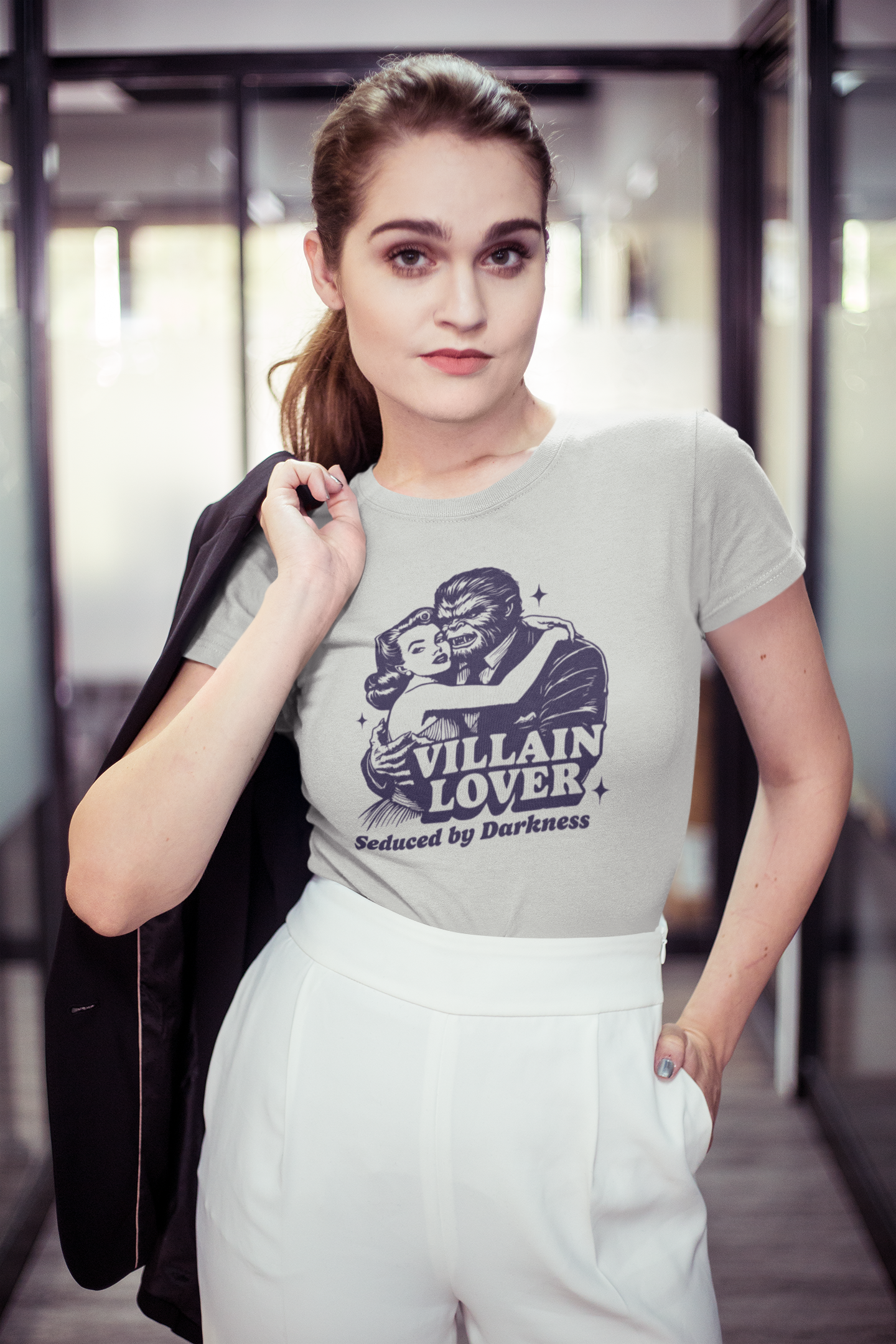 Villain Lover T-Shirt | Seduced by Darkness Womens Cut Tee Bella Canvas 6004