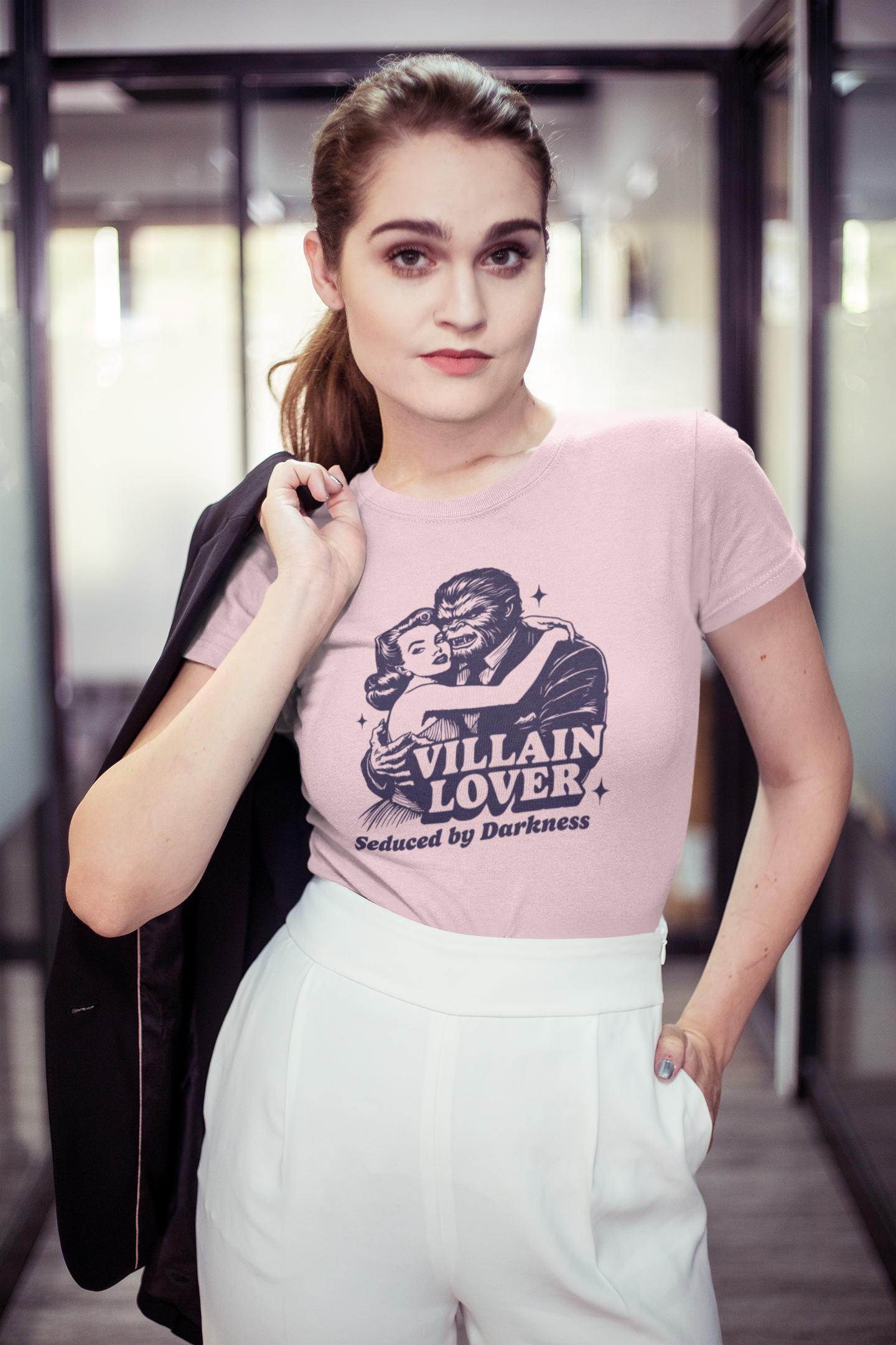 Villain Lover T-Shirt | Seduced by Darkness Womens Cut Tee Bella Canvas 6004