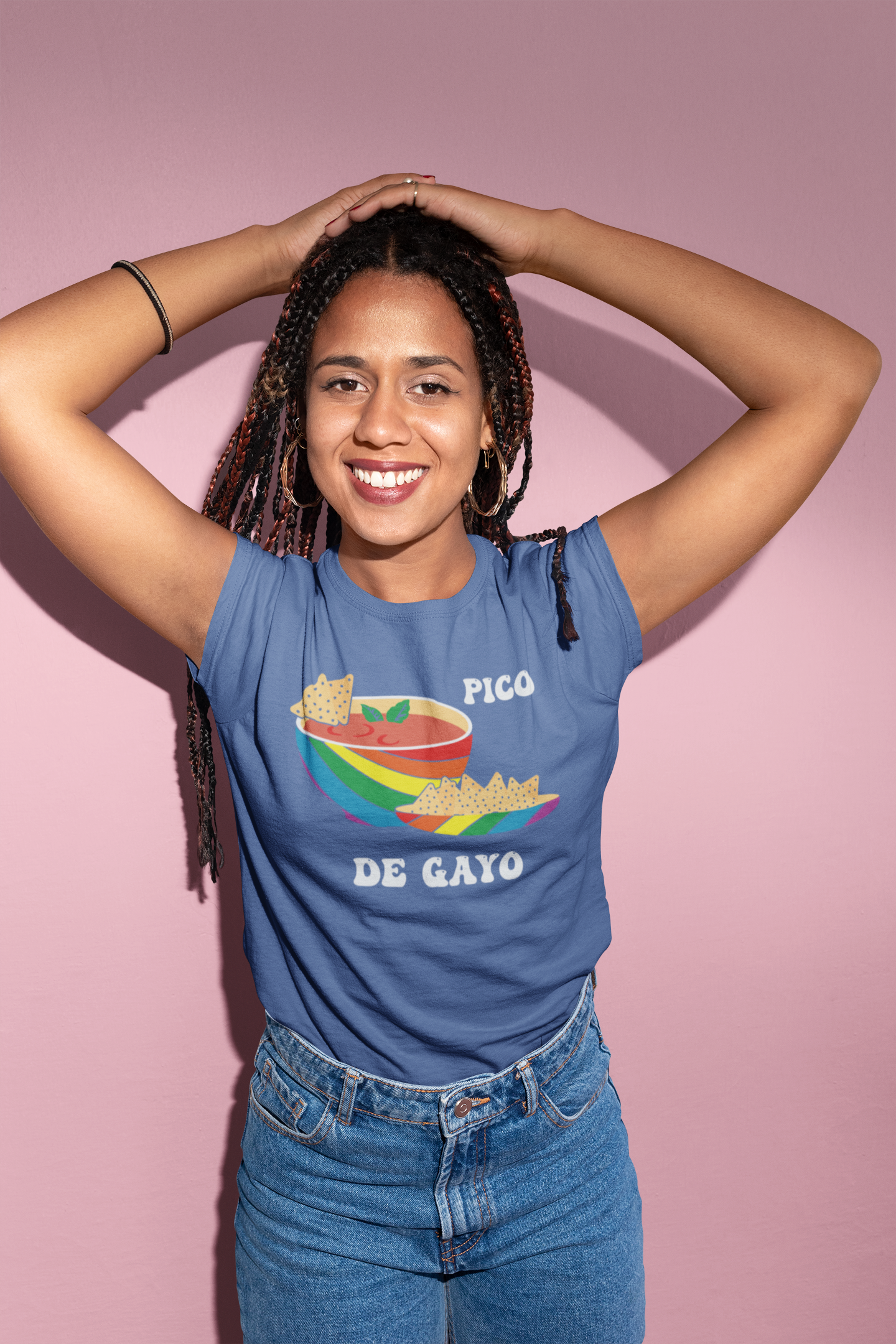 Vibrant LGBTQ 'Pico De Gayo' Bella Canvas Unisex T-Shirt - 6 Colors Available | Fun Chips & Salsa Design