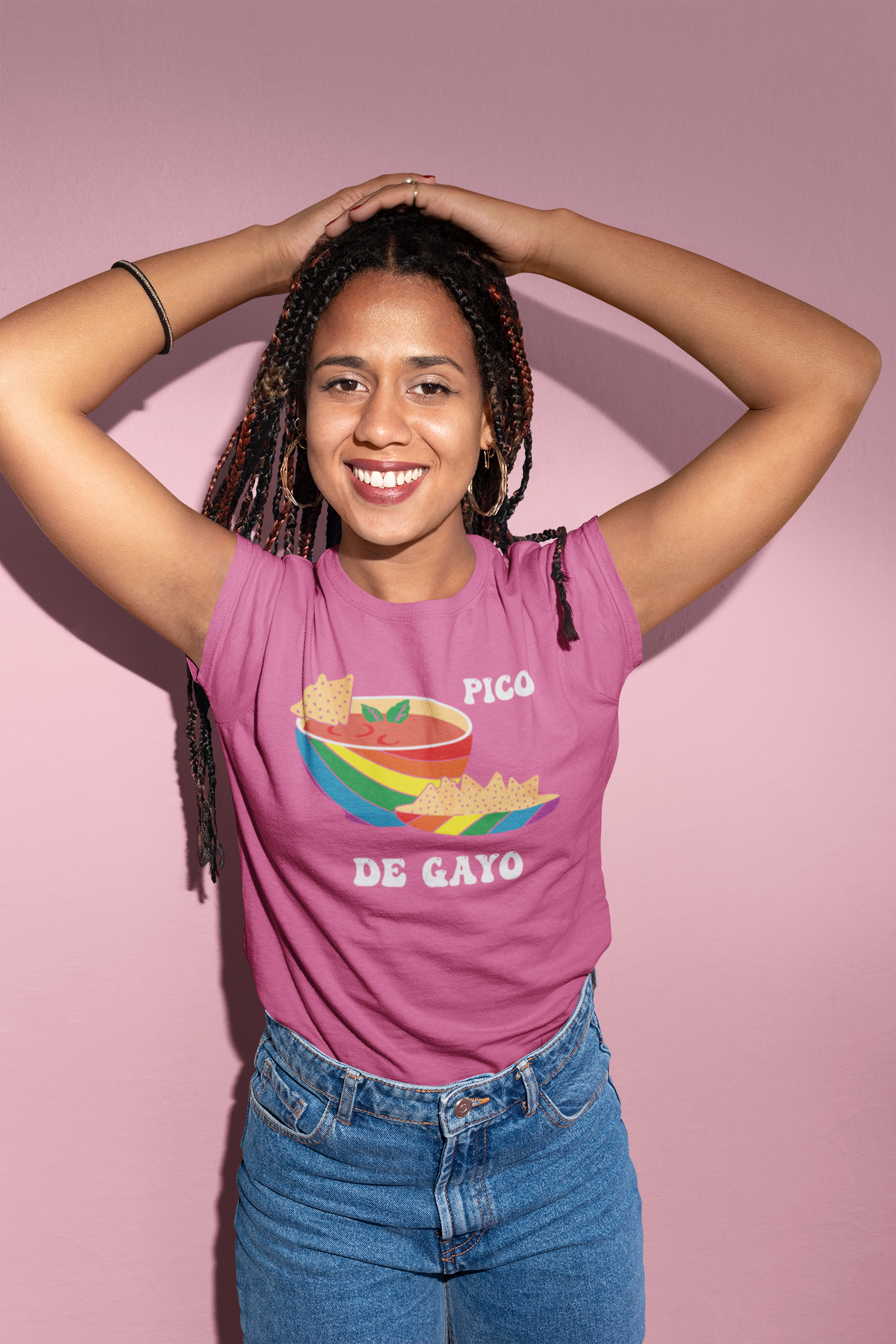 Vibrant LGBTQ 'Pico De Gayo' Bella Canvas Unisex T-Shirt - 6 Colors Available | Fun Chips & Salsa Design