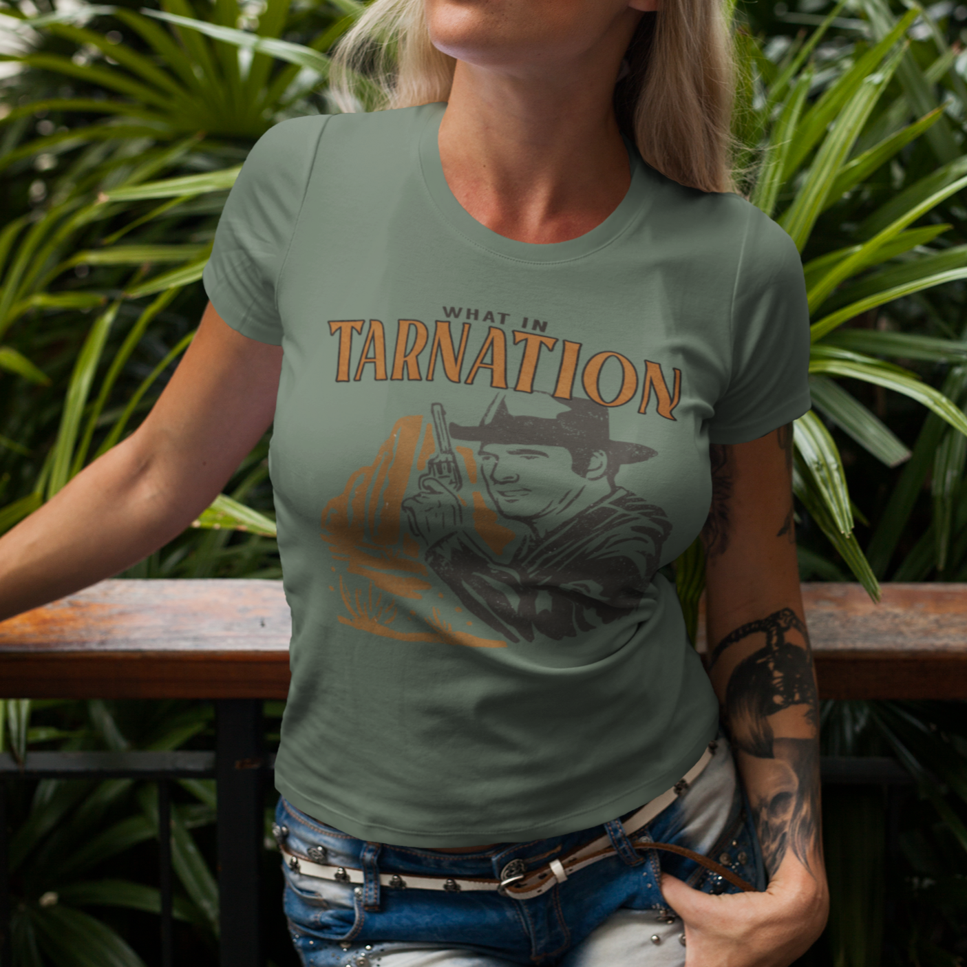 What in the Tarnation? Vintage Cowboy Unisex Jersey Short Sleeve Tee Bella+Canvas - 7 Colors