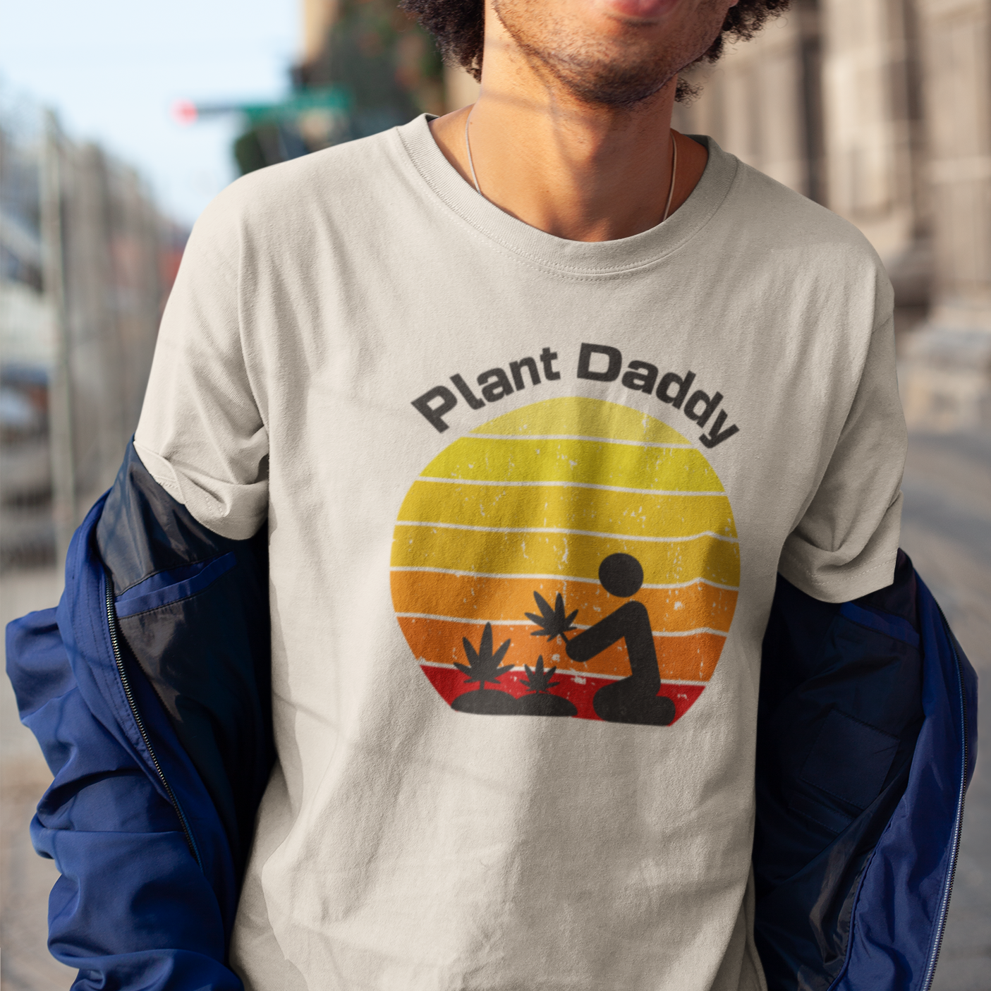 Sunset Shades: Plant Daddy Comfort Colors 1717 Unisex Shirt - Vibrant Cannabis Design