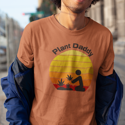 Sunset Shades: Plant Daddy Comfort Colors 1717 Unisex Shirt - Vibrant Cannabis Design