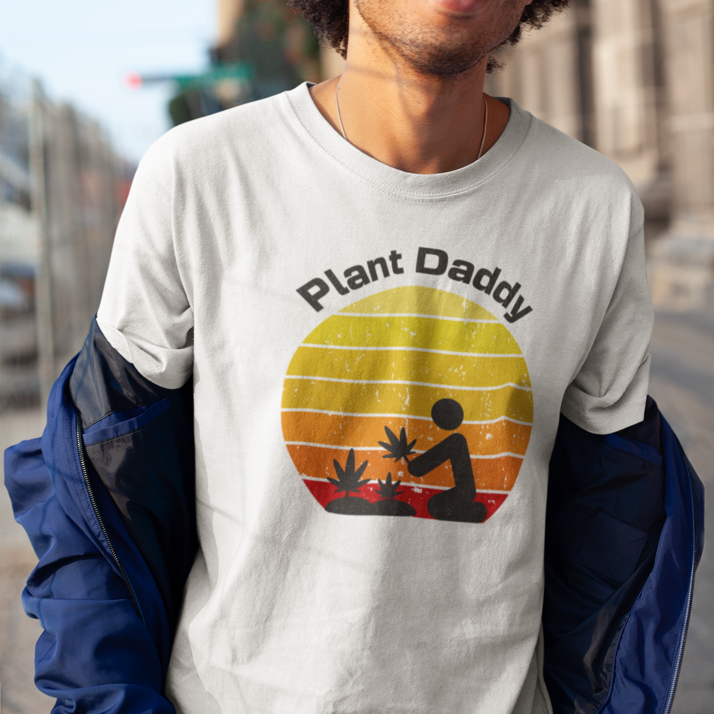 Sunset Shades: Plant Daddy Comfort Colors 1717 Unisex Shirt - Vibrant Cannabis Design