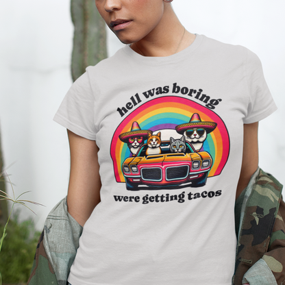 Hell Was Boring Kittens in Trans Am Sombrero Shirt | Cinco De Mayo Fun Tee